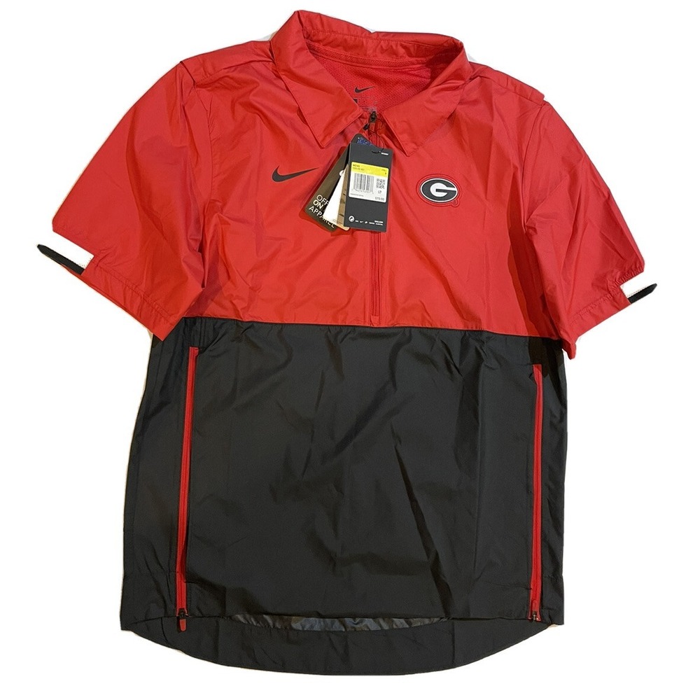 Nike Georgia Bulldogs Football Coach Windbreaker Jacket Mens Sz S CQ5160-657